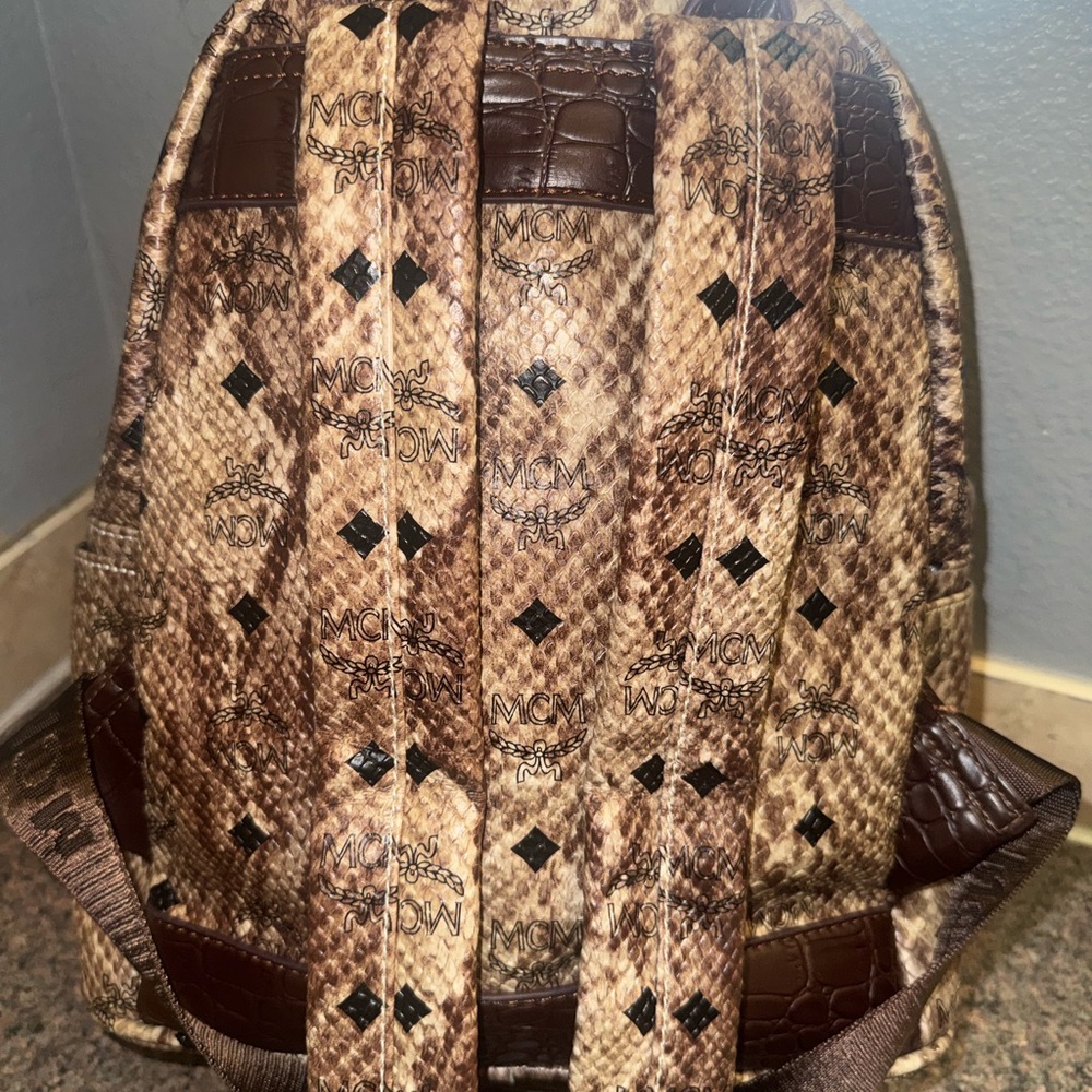 Mcmpython Embossed Studded Backpack Nwot - image 5